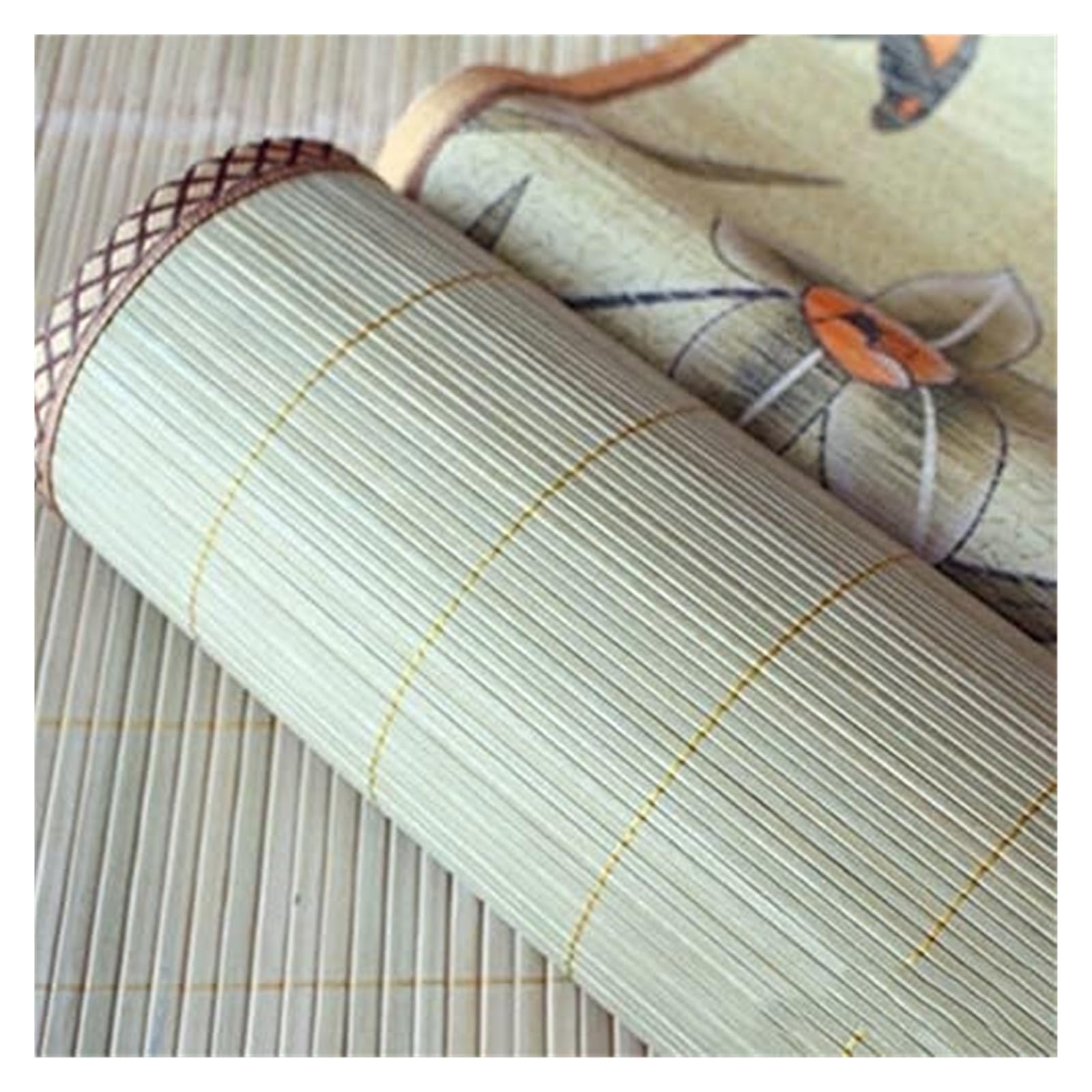 XUNOO Summer Mattress Cooling Summer Cooling Sleeping Pad Bamboo Mat Bed Smooth Breathable Bed Mattress Bedding for Home Summer Bed Cover(80x190cm/31.5x75in)