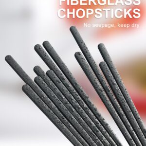 LOROTOCO 50 Pairs Chopsticks | Reusable | Dishwasher Safe | Bulk | Fiberglass | Adults | | Commercial - （9.45in）