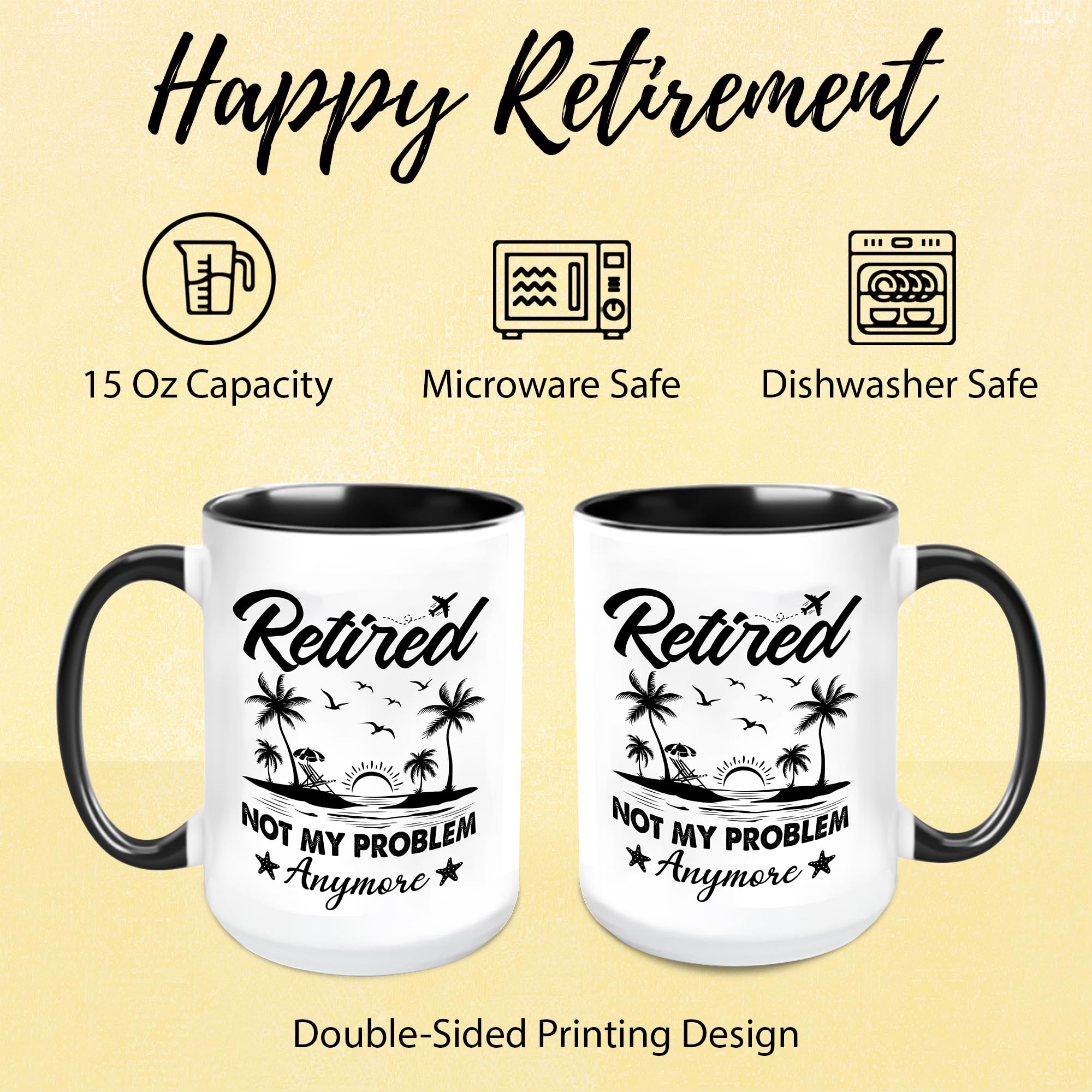 Funny Retirement Gifts for Women Men Dad Mom 2024, Happy Retirement Gifts For Friend Boss Family Teacher Nurse, Coworker Leaving Gifts, Retired Coffee Mug 15Oz, Decider Dice, Retirement Card, Keychain