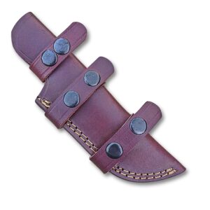 jnr traders handmade top grain leather knife sheath 4 inch blade - horizontal knife sheath for belt sh503