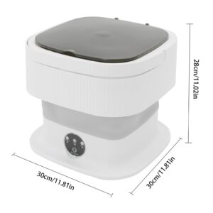 TANAUT Portable Washing Machine,10L Mini Foldable Washing Machine With 3 Modes Deep Cleaning Half Automatic Washt, Foldable Washing Machine With Soft Spin Dry For Apartments, Dormitories, Hotels