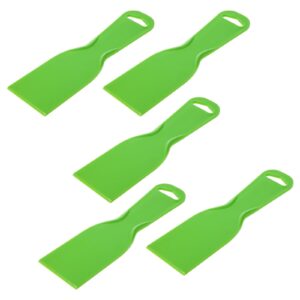 5pcs plastic putty knife 2 inch green flexible plastic knives for taping drywall wall painting plastic scraper for spackling patching