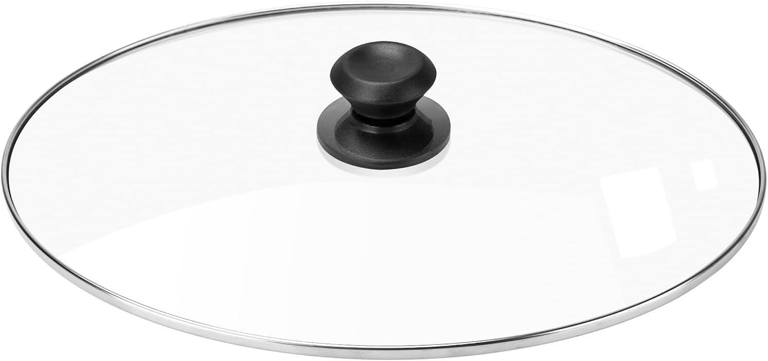 Oval Glass Slow Cooker Lid 8 Quart Replacement for Crock Pot Slow Cooker SCCPVFC800, and Hamilton Beach Slow Cooker 33480 Lids Replacement Oval 8 Quart