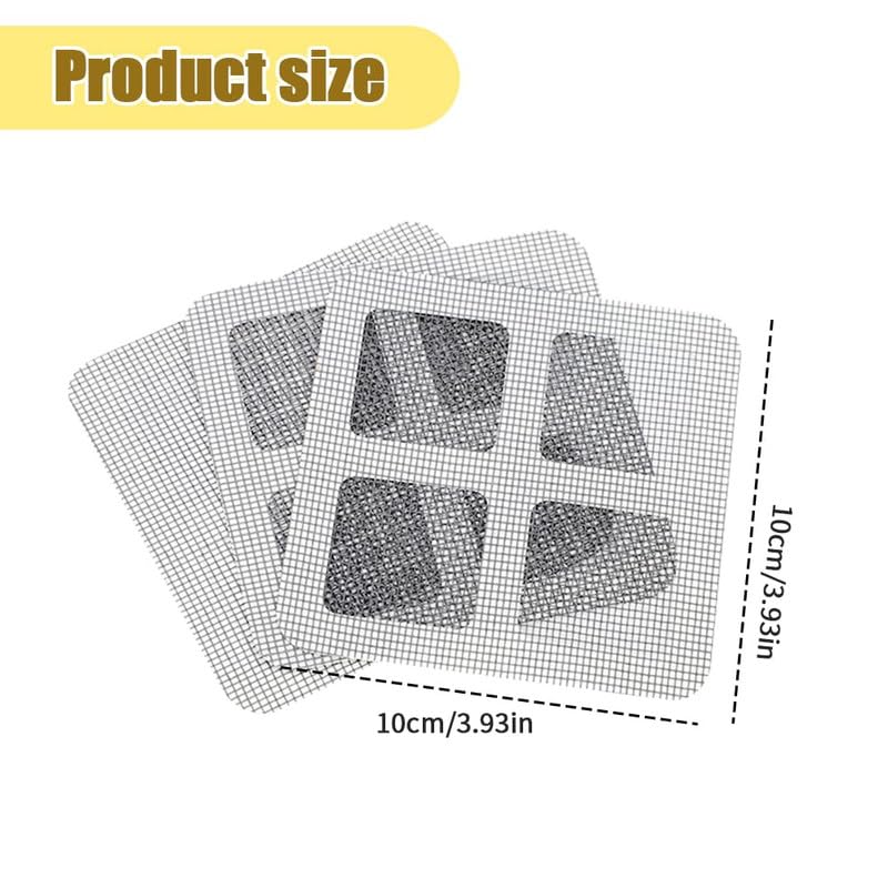 Disposable Hair Drain Stickers, 4" X 4" Disposable Shower Drain Cover Hair Catcher Mesh Stickers, Floor Drain Filter Stickers Hair Catcher, Hair Drain Sticker for Bathroom, Laundry, Bathtub(100PCS)