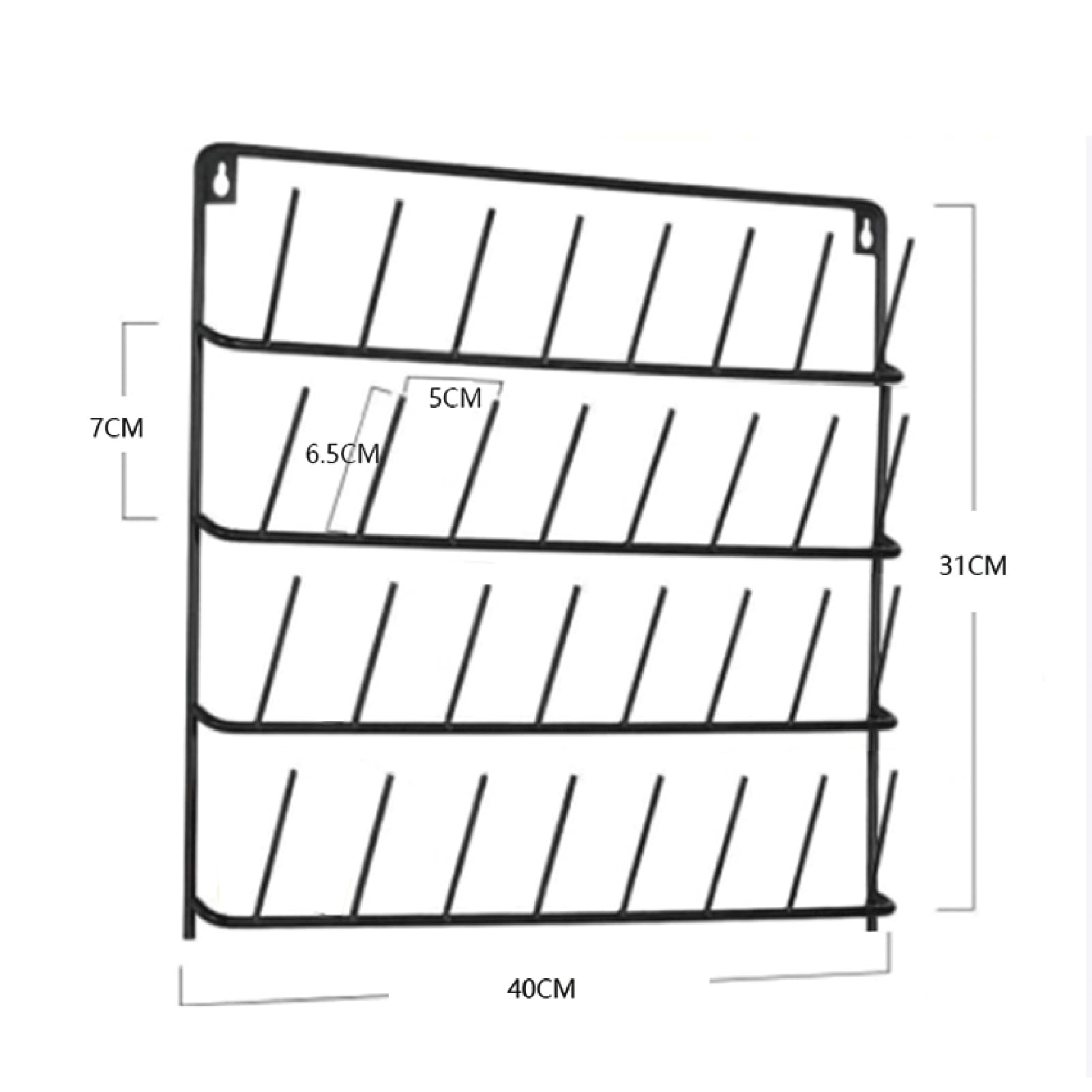 karelwui Wall Storage Rack Thread Storage Organizer Sure Here's A Product Title for Thread Spool Rack Wall-mounted Thread Spool Rack Rustproof Corrosion Resistant Holder for Thread Earrings Necklaces