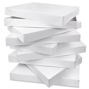 mumululu 8 pcs white gift boxes with lids sizes 11'' x 7.48'' for birthdays graduations christmas weddings baby showers and more