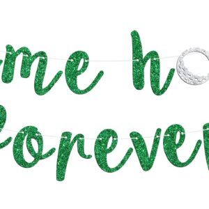 Same Hole Forever Banner, Funny Bachelorette Party Hanging Sign, Golf Theme Bachelor Bridal Shower Engagement Wedding Party Sign Decoration Supplies, Green Glitter