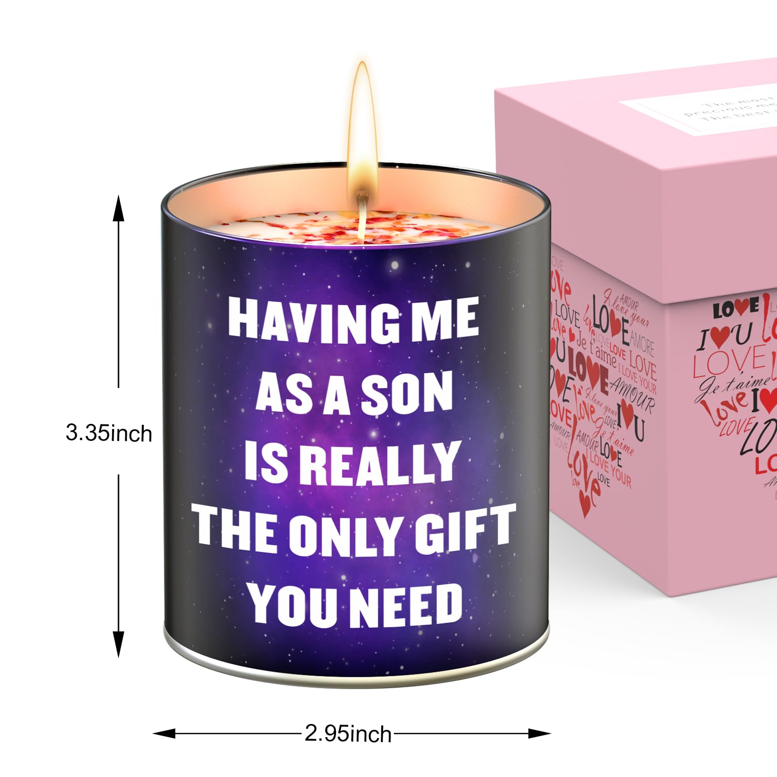 Gifts for Mom, Mom Gifts from Son, Christmas Birthday Gifts for Mom, Dad - Funny Gifts for Dad from Son, Dad Birthday Gifts, Gardenia Scented Candles