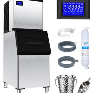 YITAHOME Commercial Ice Maker Machine 550LBS/24H with 360 LBS Storage Bin, Industrial Ice Machine with Ice Scoop & Bucket, Stainless Steel Industrial Ice Maker for Restaurant Bar Business Cafe Shop