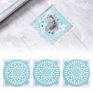 Deals of The Day Clearance Prime Sale Disposable Shower Drain Hair Catcher Mesh Stickers Shower Drain Cover Hair,Bathroom, Laundry, Bathtub, Kitchen, Sink, for Human Pet Hair(3PCS)