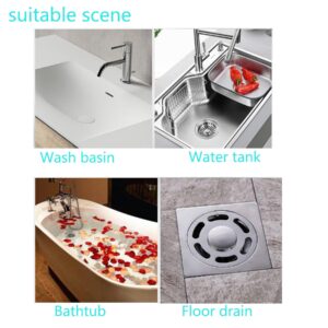 NLAIKE 50 PCS 4" X 4" Disposable Shower Drain Cover Hair Catcher, 2024 New Shower Drain Hair Catcher Mesh Stickers for Bathroom, Washbasin, Bathtub,Kitchen, Sink for Human and pet Hair