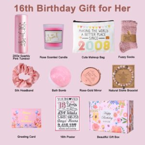 LUXULISH Sweet 16 Gifts for Girls, 16th Birthday Gifts for Girls, Unique 16th Sweet Sixteen Gifts for Daughter, Niece, Granddaughter, Sister, Friend, Birthday Gifts for 16 Year Old Girls