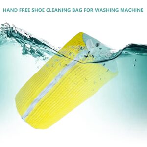 BCCSNNM Shoe Washing Machine Bag,Laundry Shoe Bag Shoe Wash Bag Reusable Shoe Bags for Washing Machine(2 pcs Yellow)