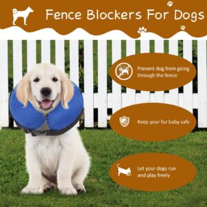 Dogs Fence Blocker,Buckle Dog Safe Fence Bumper,Keep Your Pet Safe in Fence - Prevent Escape from Fence,Fence Barrier Collar for Dogs in Garden Courtyard Outdoors (Small)