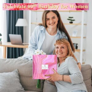 LUXULISH 60th Birthday Gifts for Women, 60 and Fabulous Gifts for Women, Happy 60 Year Old 1964 Birthday Gifts, Luxury Turning 60 Birthday Gift Ideas for Mom Sister Friend Wife Coworker