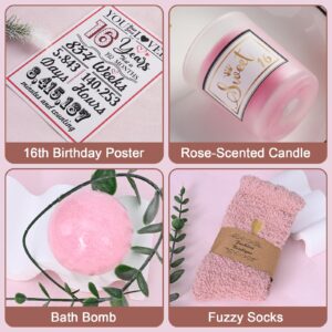 LUXULISH Sweet 16 Gifts for Girls, 16th Birthday Gifts for Girls, Unique 16th Sweet Sixteen Gifts for Daughter, Niece, Granddaughter, Sister, Friend, Birthday Gifts for 16 Year Old Girls