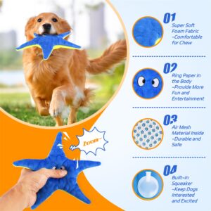 YXYANI Squeaky Dog Toys for Dogs Starfish Squeaky Dog Toys Plush Dog Toys with Soft Fabric Pet Toys for Small, Medium, and Large Dogs Puppy Toys to Keep Them Busy