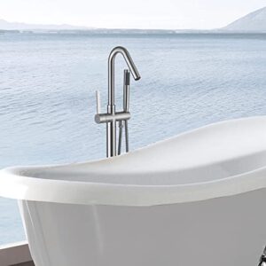 freestanding bathtub faucet with hand shower