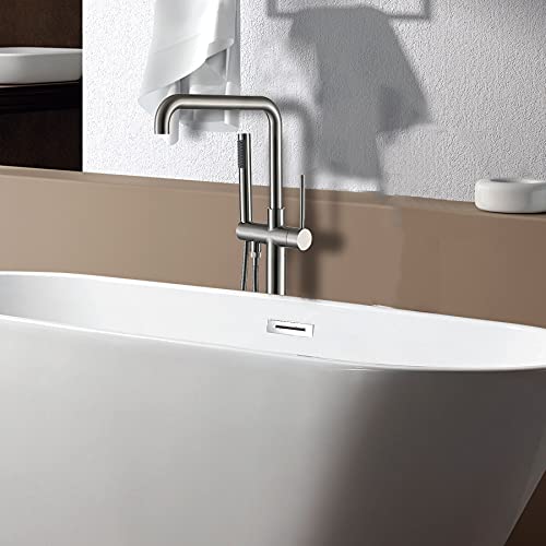 Freestanding Bathtub Faucet with Hand Shower