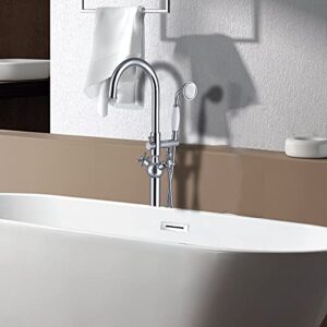 Freestanding Bathtub Faucet with Hand Shower