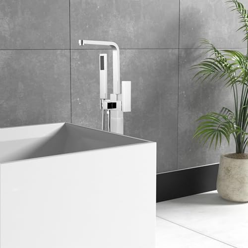 Freestanding Bathtub Faucet with Hand Shower