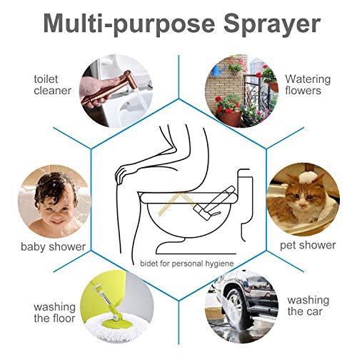 Bidet Sprayer for Toilet, Handheld Cloth Diaper Sprayer