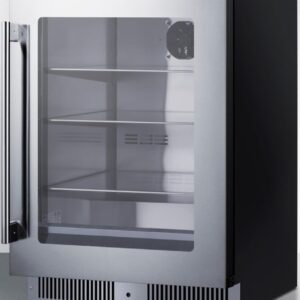 Summit 24” Built-In Beverage Center, Shallow 18” Depth, Stainless Steel - SDHG2443