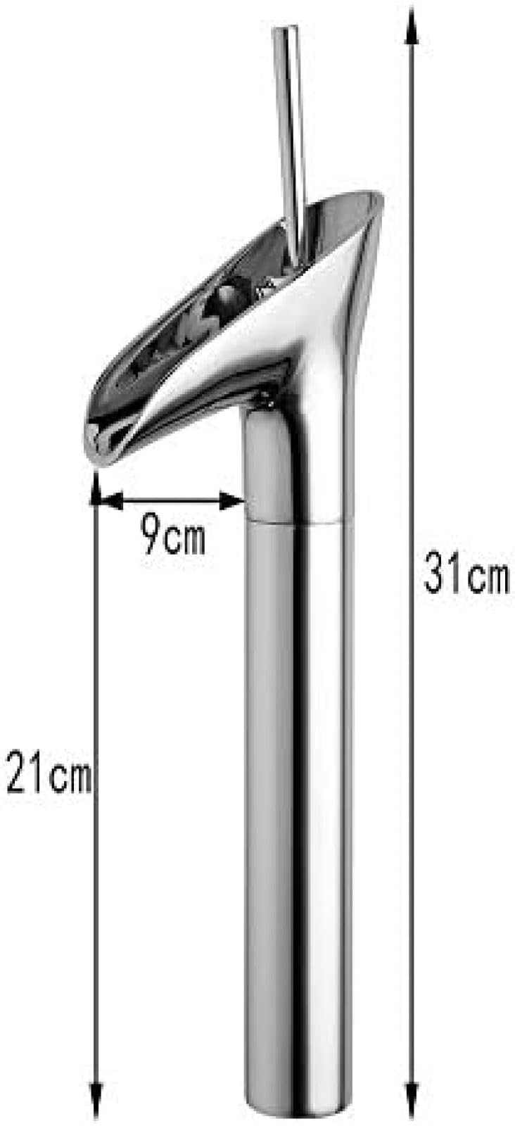 HOONWEAR Kitchen & Bath Fixtures Taps Faucet, EuropUPC Retro Hot and Cold Faucet Copper Waterfall Basin Faucet Bathroom Wash Basin Faucet Mixer Tap Faucet, CF001