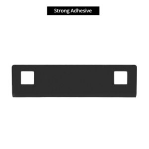 QWORK Acrylic Floating Wall Shelves, 4-Pack 9 Inch Black Adhesive Display Shelf - for Storage & Display of Small Items and Collectibles