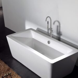 freestanding bathtub faucet with hand shower