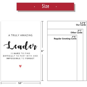 Thank You Card for Leader, Funny Thank You Card for Boss, Great Appreciation Card for Techer, Mentor Thank You Gitfs Card for Women, Appreciation Card for Men, Thank You Gift