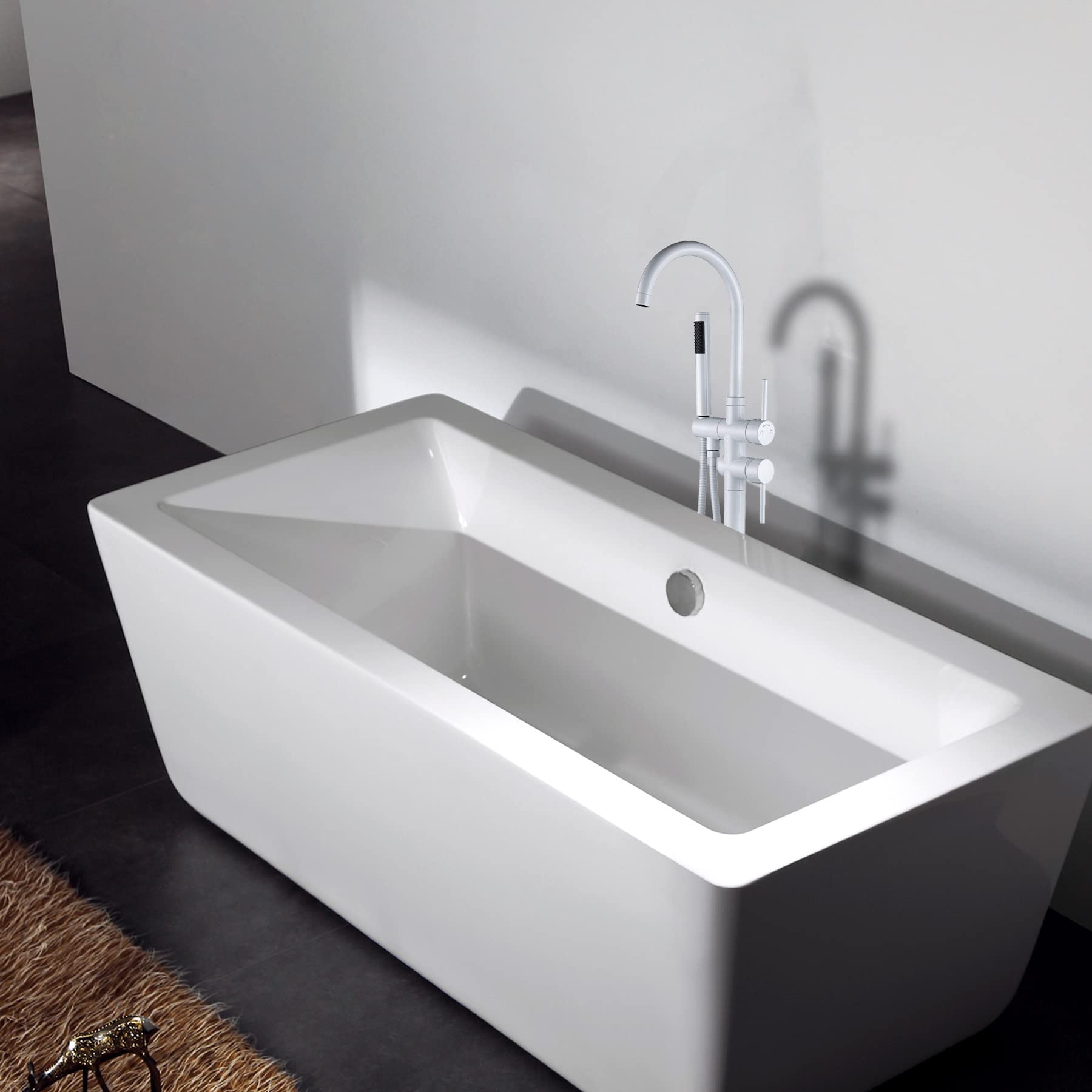 Freestanding Bathtub Faucet with Hand Shower