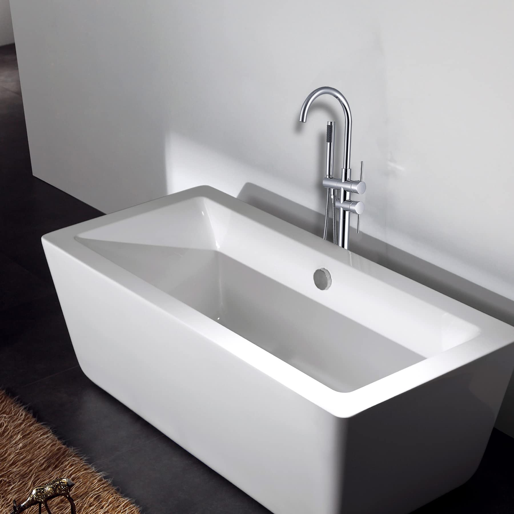 Freestanding Bathtub Faucet with Hand Shower