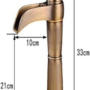 Kitchen & Bath Fixtures Taps Faucet,EuropUPC Waterfall Faucet Bathroom Heightening above Counter Basin Faucet Wash Basin Hot and Cold Water Faucet Mixer Tap Faucet