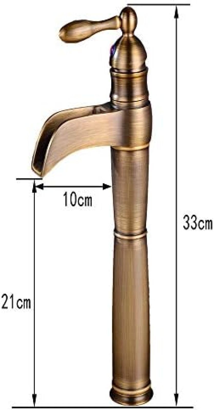 Kitchen & Bath Fixtures Taps Faucet,EuropUPC Waterfall Faucet Bathroom Heightening above Counter Basin Faucet Wash Basin Hot and Cold Water Faucet Mixer Tap Faucet