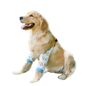 print dog surgical puppy elbow knee padded support wound elbow brace pet joint knee care supply