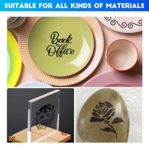 4PCS Laser Engraving Marking Paper Black Marking Paper with Scraper 15.75 * 11in Laser Engraving Paper for Fiber Laser Marking and Engraving for Ceramics Glass Crystal Stone Tiles(Black) (Black)