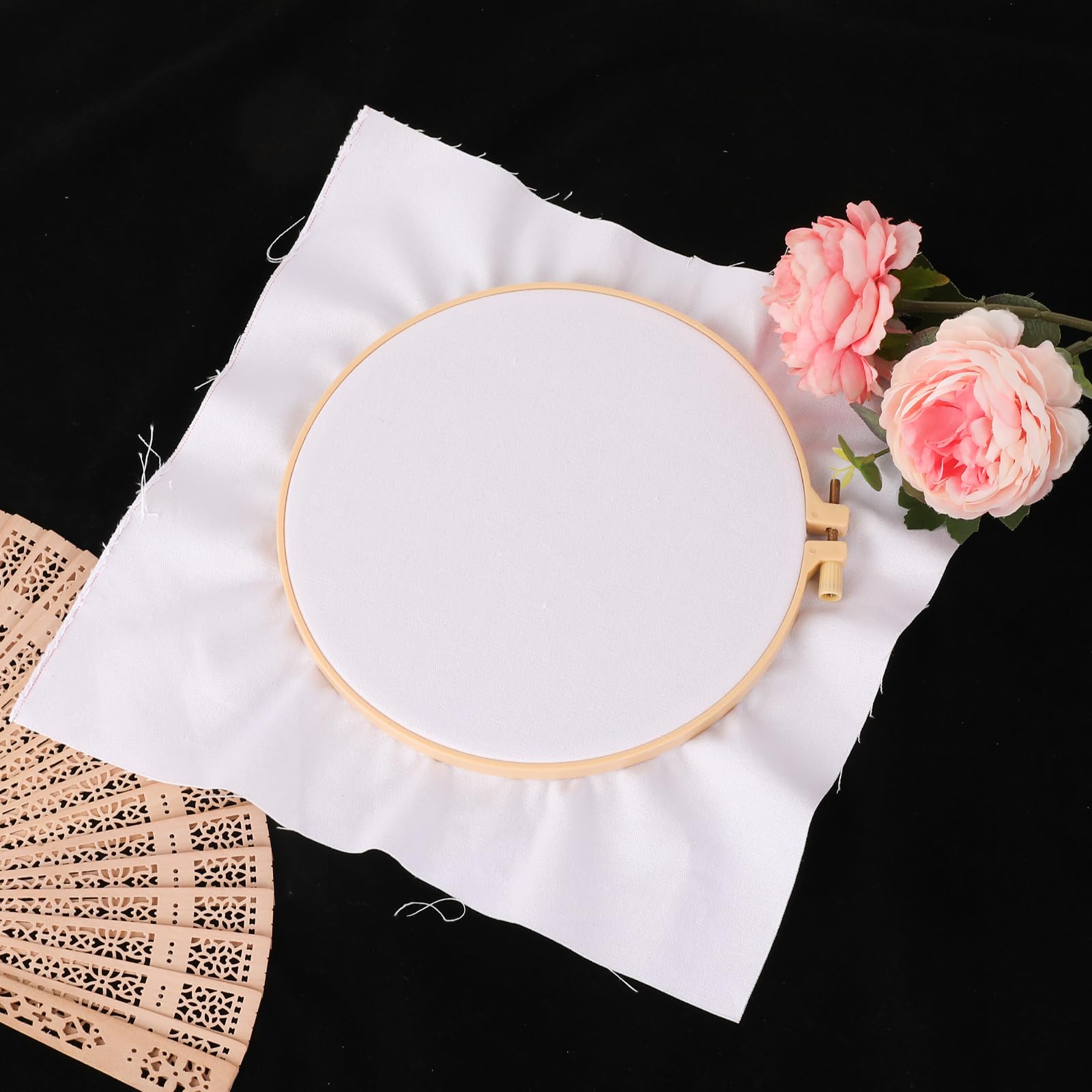 10Pcs White Cotton Fabric Embroidery Fabric Squares Embroidery Cloth Natural Cotton Fabric for Embroidery Garment Craft Flower Pot Decoration Embroidery Cross Stitch Cloth,6 Pcs7.9 Inch and 4 Pcs11.8