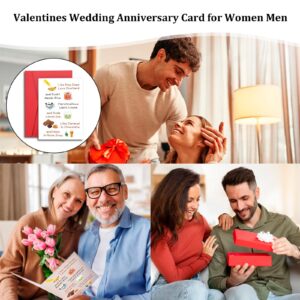 Funny Anniversary Card to Husband for Couple Wife Men Women 50th Wedding Anniversary Card Gifts Birthday Card Gifts for Boyfriend Husband Women Men Sisters Bridal Shower Gifts Card for Bride and Groom