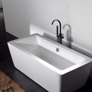 freestanding bathtub faucet with hand shower