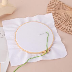 10Pcs White Cotton Fabric Embroidery Fabric Squares Embroidery Cloth Natural Cotton Fabric for Embroidery Garment Craft Flower Pot Decoration Embroidery Cross Stitch Cloth,6 Pcs7.9 Inch and 4 Pcs11.8