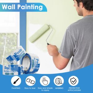 Blue Painters Tape 2 Inch Wide Bulk, 24 Roll Painting Tape Blue Masking Tape for Painting Wall DIY Edge, Paint Tape 1.88 Inch 55 Yards X 24 Rolls (1320 Total Yards)