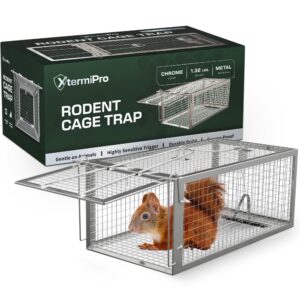 humane squirell trap, chipmunk and rat trap cages that works, humane mouse trap for home | catch and release | reusable and durable | no kill animal trap | for inside home and outdoor use