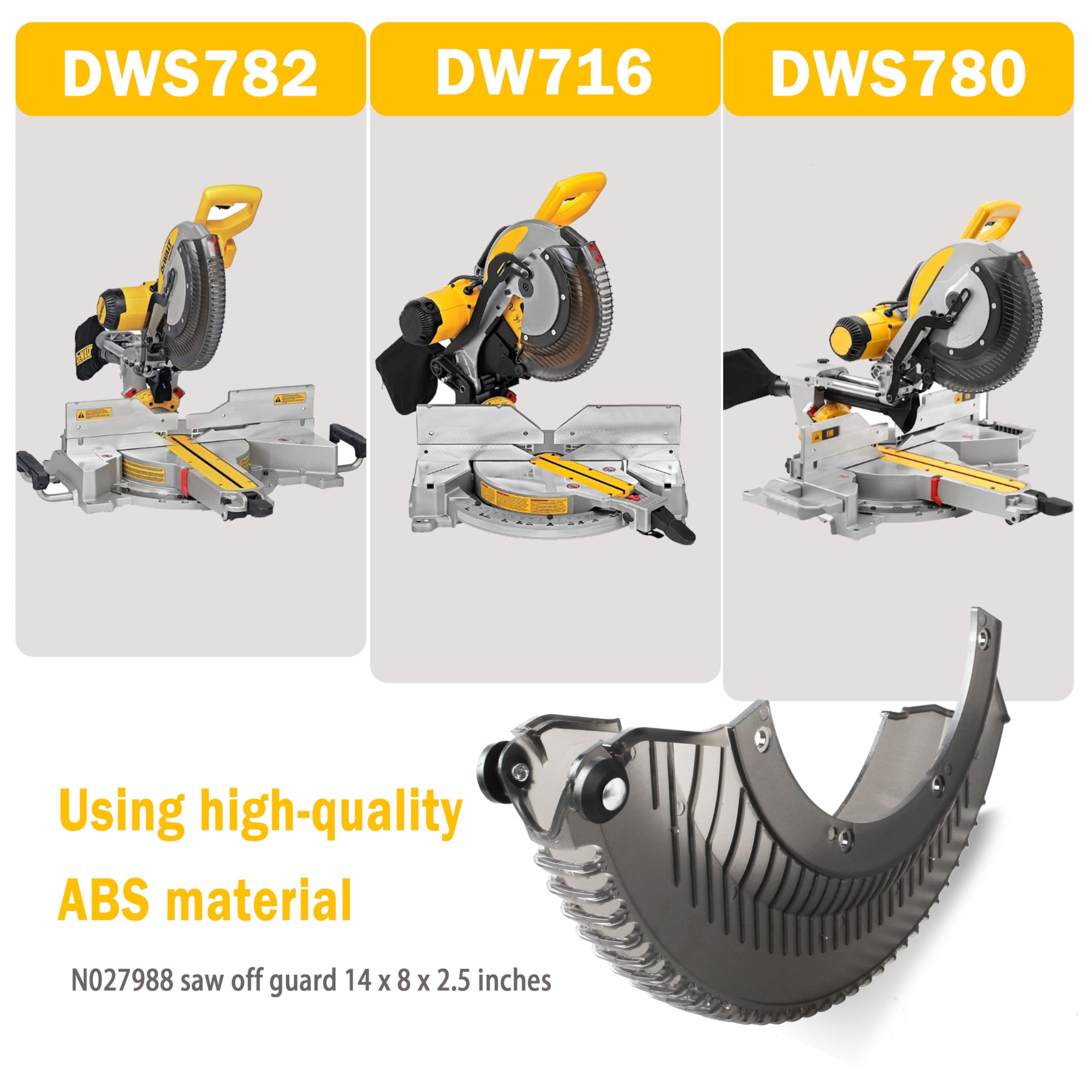 TOKDOOT N027988 lower guard miter saw replacement for dewalt dws780 dws779 dws780，dewalt protector，dewalt miter saw parts