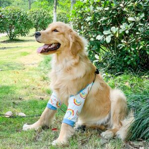 Print Dog Surgical Puppy Elbow Knee Padded Support Wound Elbow Brace Pet Joint Knee Care Supply