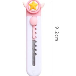 Peaches Box Cutter Retractable, Sharp Utility Knife Retractable, Cute Box Cutters for Office, Home, Arts Crafts, Cartons, Cardboard, Utility Knives, Knives (3H075)