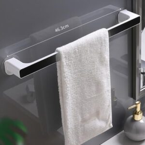 BLSYHDH Towel Holder, Wall Mounted Towel Bar for Bathroom, Household Wall Mounted Shelf, Kitchen Cabinet Storage Rack Used to Hang Bathroom Supplies Towel Dishcloths