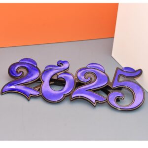 SWYOUN 2025 Plastic Glasses Happy New Year's Eve Glasses With Cloud design Graduation 2025 Class Of 2025 Party Photo Prop Supplies(Pack of 5)