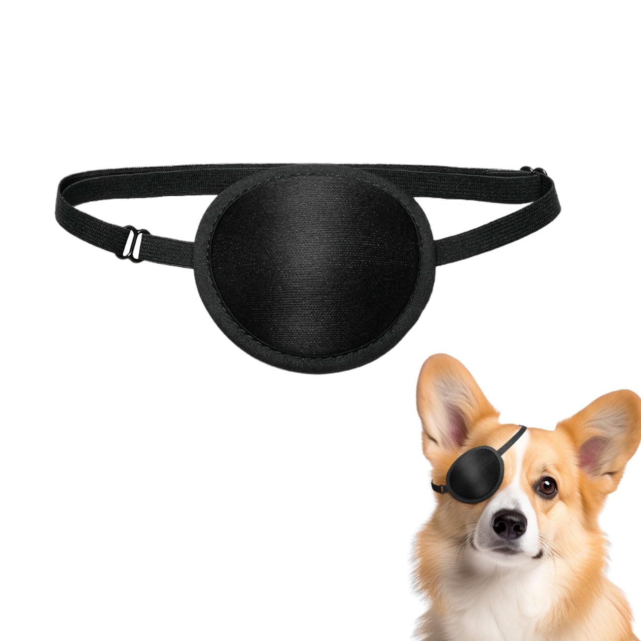 Dog Eye Patch Eye Patch Premium Dog Single Eyepatch Adjustable Soft Eyepatch Dogs Eye Covering for for Small Medium Large Dogs Cats Eye Injuries After Surgery Wounds