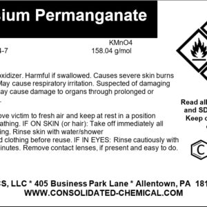 Potassium Permanganate - High Purity Oxidizing Agent for Industrial, Laboratory, and Water Treatment - Made in USA (500 Grams)